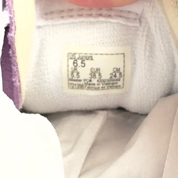 VANS Sk8-Hi Canvas & Suede Lupine & True White Womens 8, Junior 6.5 Sneakers - Picture 8 of 9